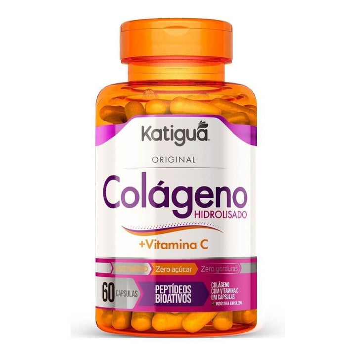 COLÁGENO HIDROLISADO KATIGUÁ COM 60 CÁPSULAS - Apple Hapy 