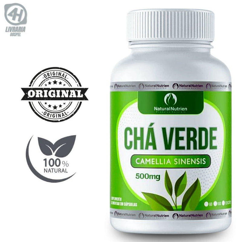 Camellia Sinensis Chá Verde Embalagem 100 Cápsulas de 500mg Cada - Apple Hapy 