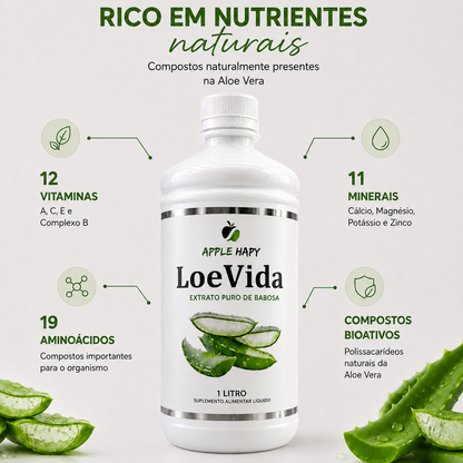 LoeVida® -Extrato Natural de Babosa.