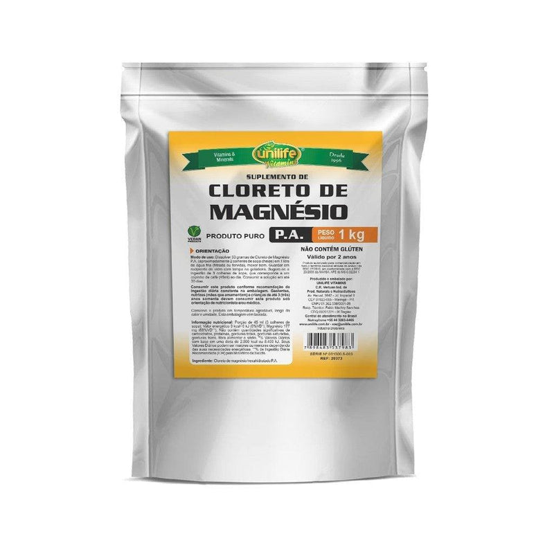 Cloreto de Magnésio PA 1Kg - Unilife - Apple Hapy 