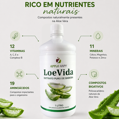 LoeVida® -Extrato Natural de Babosa.