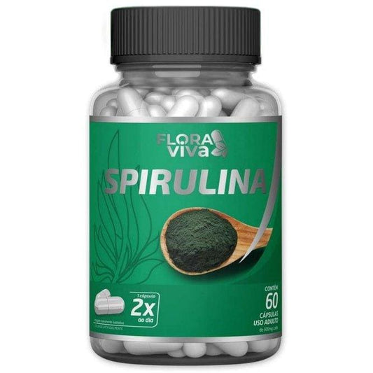 Spirulina Pura 120 Caps Original 500mg - Apple Hapy 