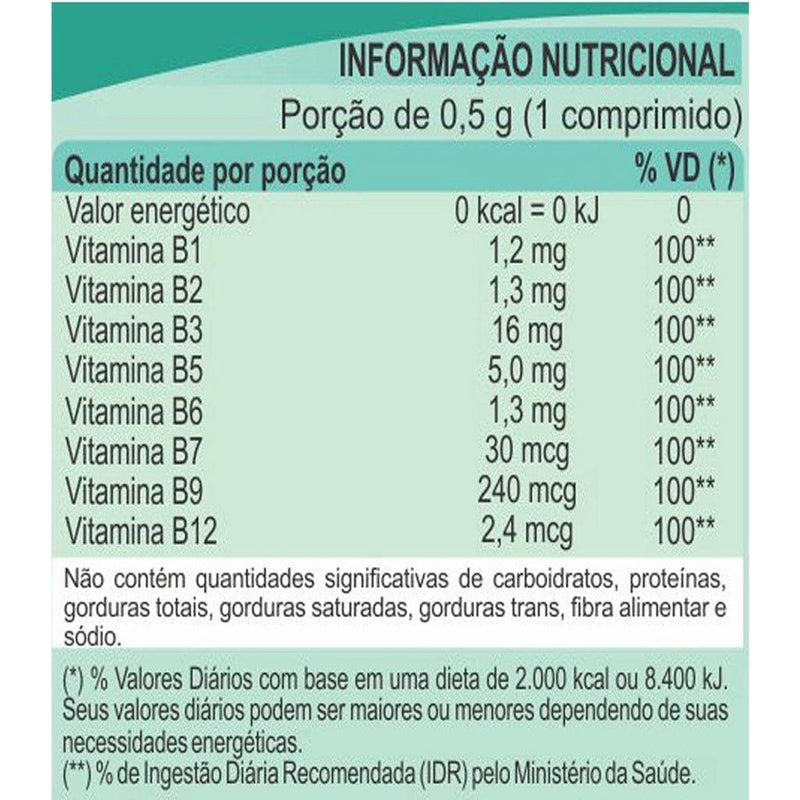 Complexo B12 60 Capsulas 500mg - Apple Hapy 