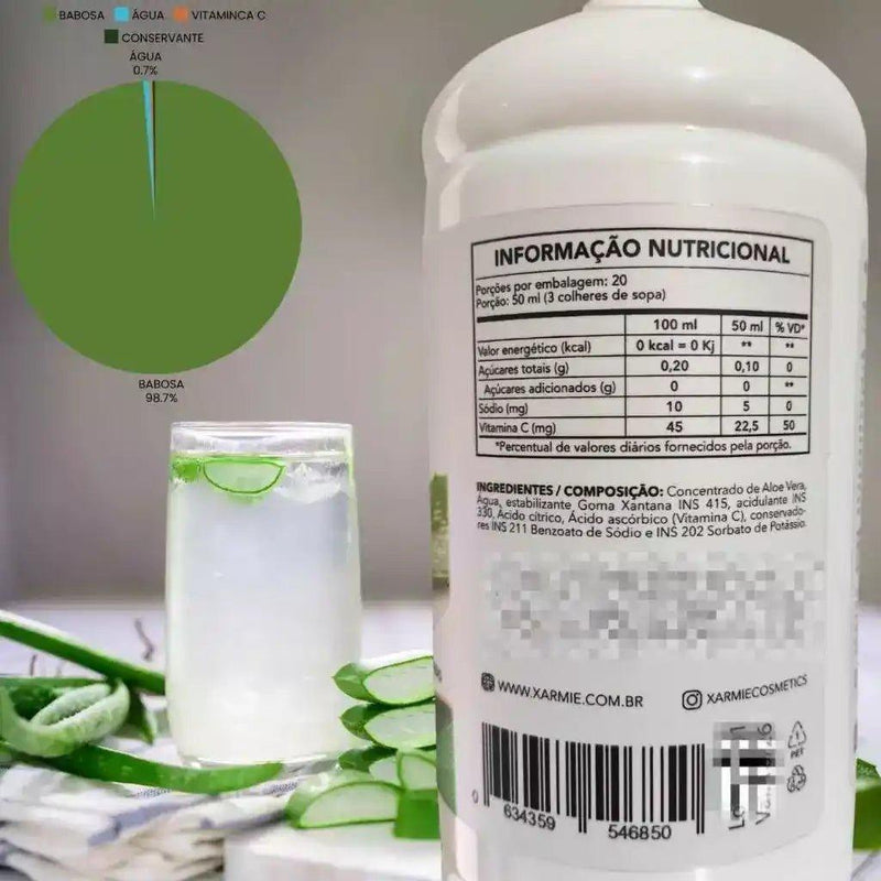 Nutre Aloe Puro Natural 1 L - Apple Hapy 